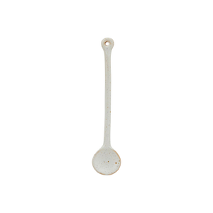 White stoneware spoon