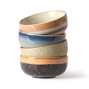 70s ceramics tapas bowls (set of 4) by HKliving
