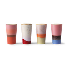 Load image into Gallery viewer, 70s ceramics latte mugs (set of 4) by HKliving