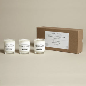 Relaxing votives candle set