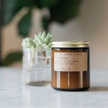 Load image into Gallery viewer, Amber &amp; Moss mini soy jar candle