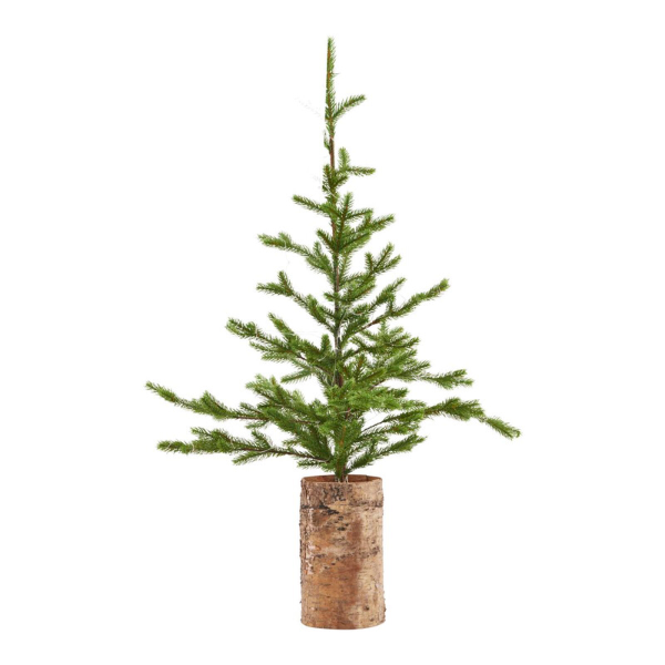 Faux Christmas tree with lights large