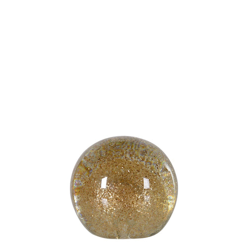 Gold speckled paperweight