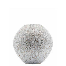 Load image into Gallery viewer, Grey textured round vase 21cm