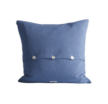 Load image into Gallery viewer, Blue cotton cushion cover 50x50