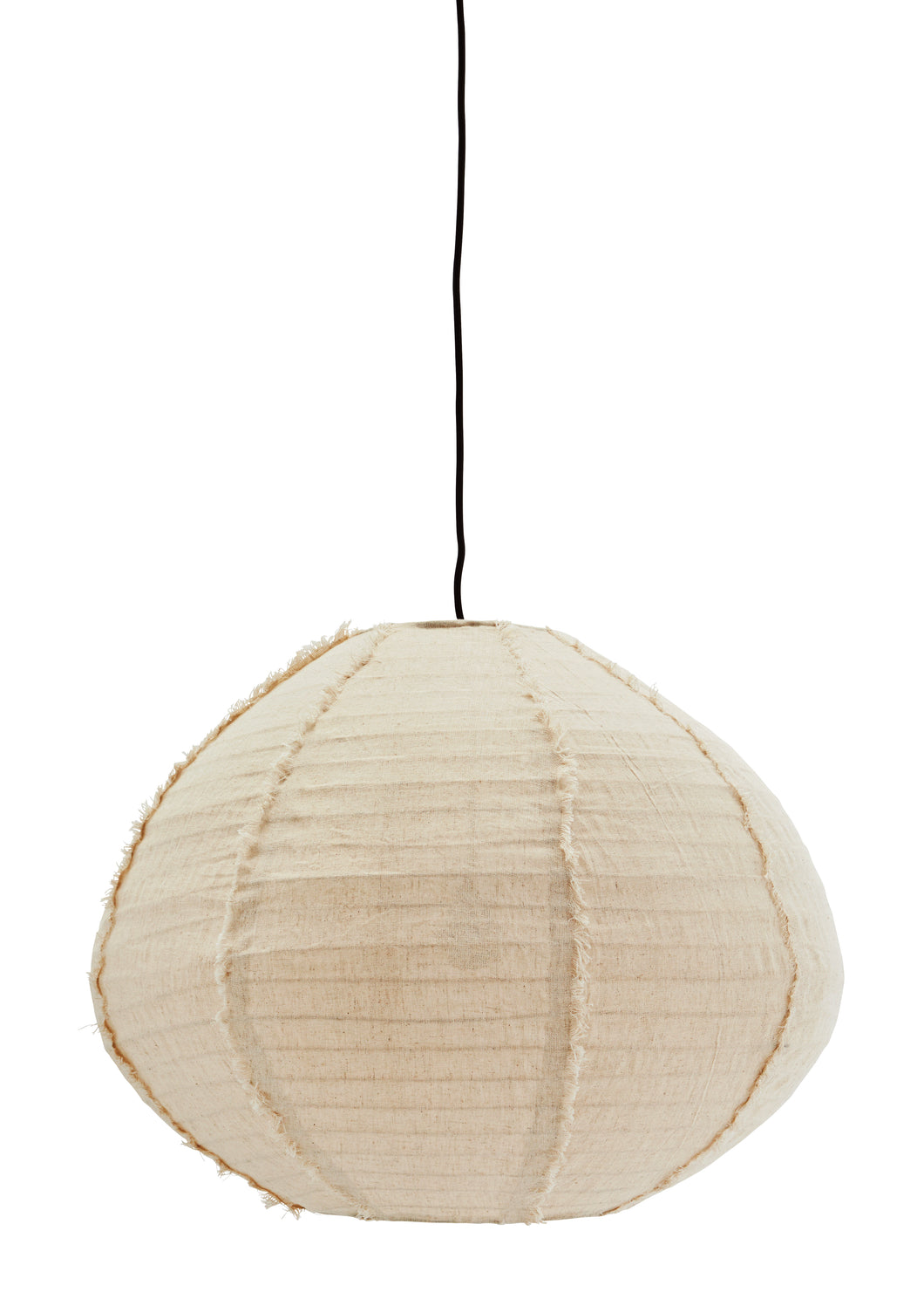 Natural ceiling pendant lampshade with fringes