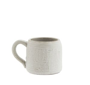 Stoneware mug off white