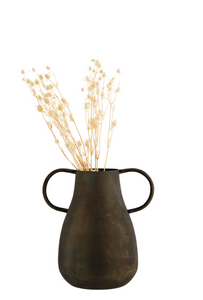 Iron vase with handles