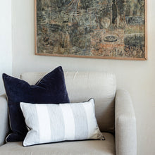 Load image into Gallery viewer, Indigo velvet cushion 50x50