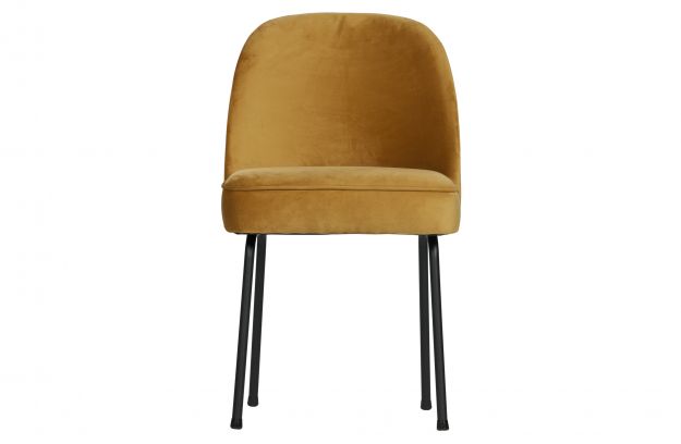 Mustard yellow vogue velvet chair