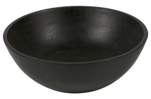 Dark mango wood bowl 30cm