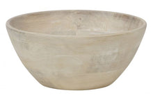 Load image into Gallery viewer, White wash Mango wood bowl 25cm