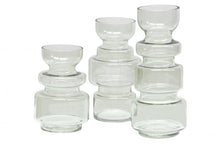 Load image into Gallery viewer, Green expressive glass vase 37x15