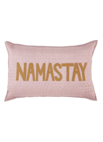 Namaste quilted pillow