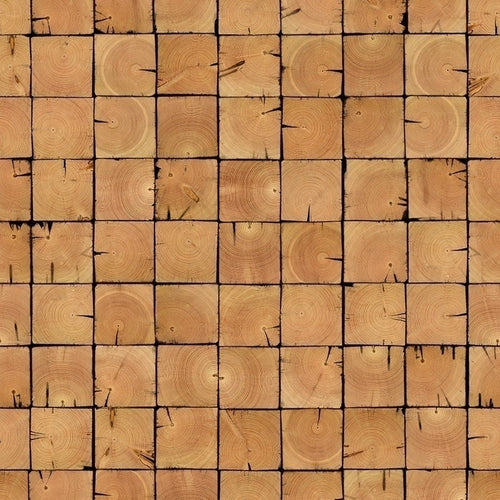 'Square' scrapwood wallpaper