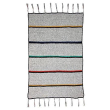 Load image into Gallery viewer, Striped wool blanket 120x180