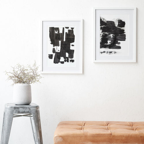 'Sponge' framed art 43x55